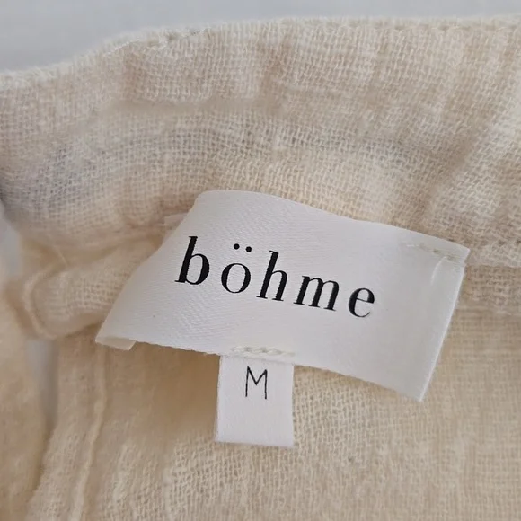 Bohme Valentino Cream Top Size M - Picture 9 of 11
